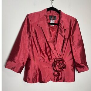 Alex Evenings Womens VTG Dressy Jacket Top Large Formal Evening Cocktail Party